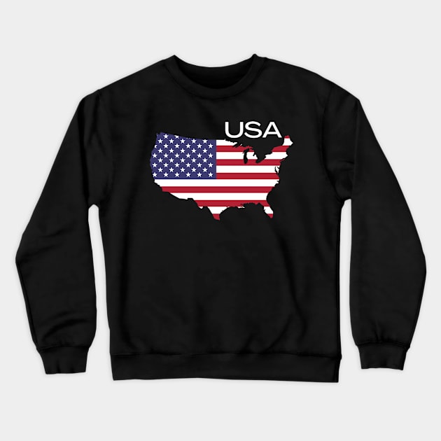 Afrinubi - American Pride - July 4th - USA Crewneck Sweatshirt by Afrinubi™